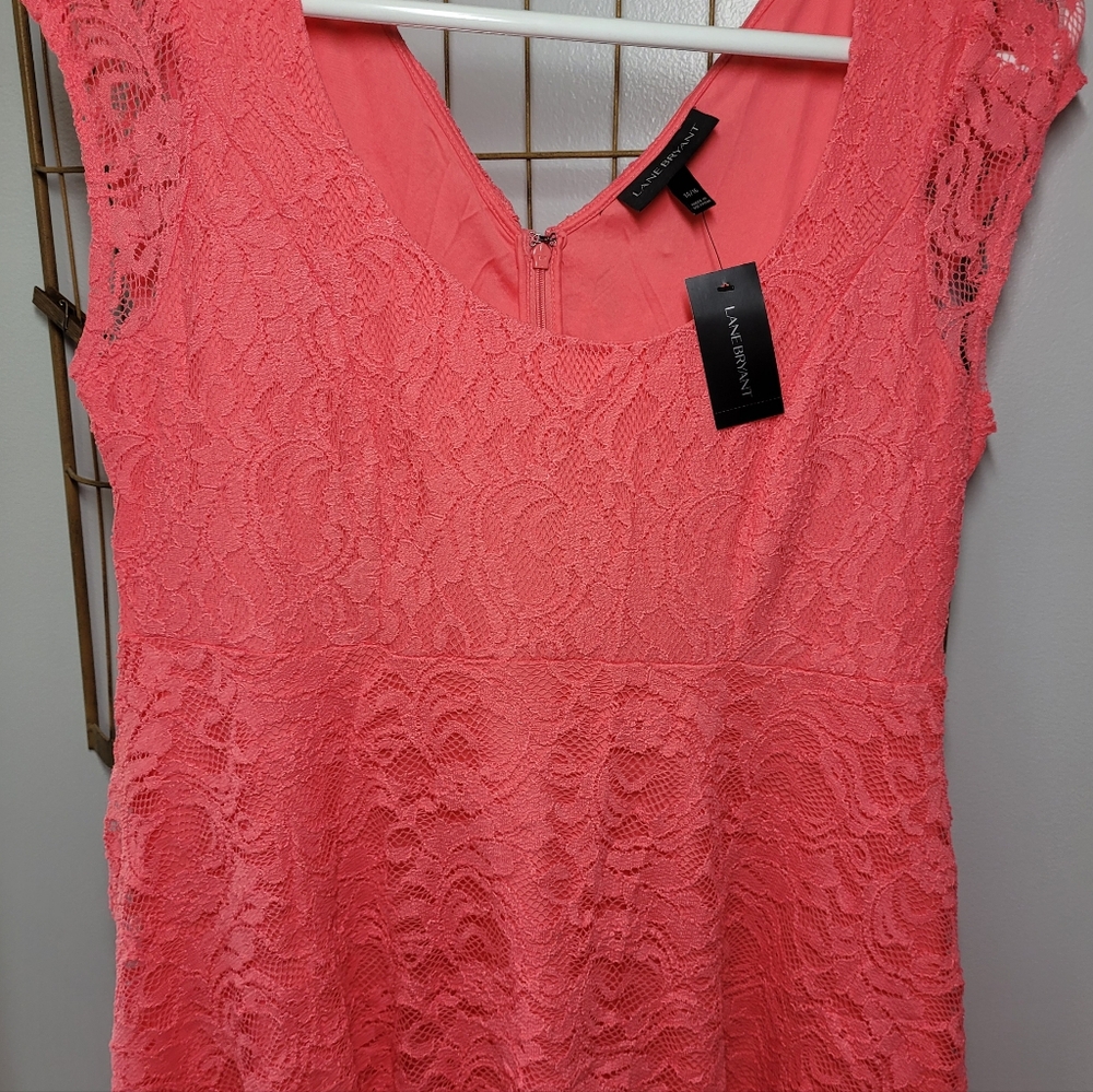 LANE bryant DRESS Coral 14/16
